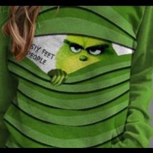 Grench Green long sleeve Six Feet people shirt